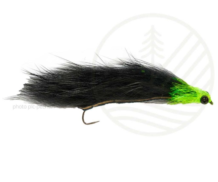 Mouche FULLING MILL M/Snake Black/Green  B/L 5cm| PLC-PECHE.FR