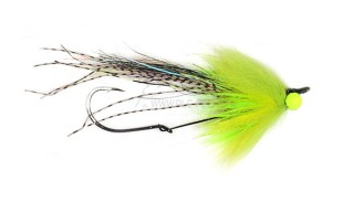 Mouche Steelhead AQUAFLIES Mini Intruder Brett Klamath Chartreuse  | PLC-PECHE.FR