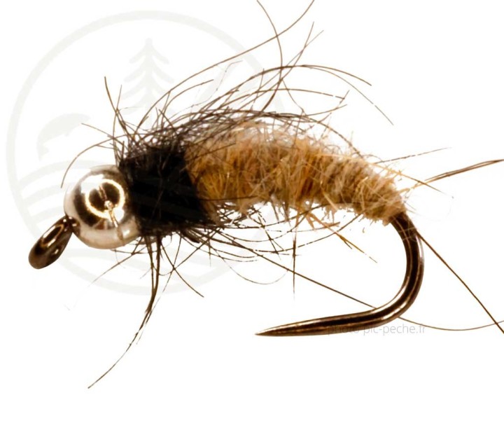 Mouche Nymph Grey/Blk Tungstene BL CATCHY FLIES | PLC-PECHE.FR