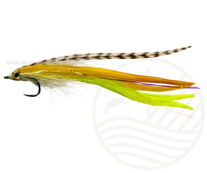 Mouche Seatrout Candy Grz/Yel/Char CATCHY FLIES | PLC-PECHE.FR