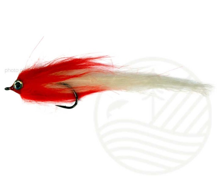 Mouche Brochet Piker Red/White CATCHY FLIES | PLC-PECHE.FR