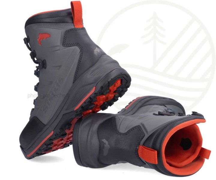 Chaussures de wading SIMMS Freestone Rubber Gunmetal | PLC-PECHE.FR