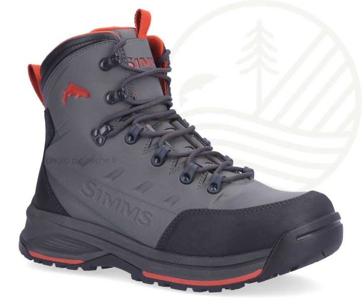 Chaussures de wading SIMMS Freestone Rubber Gunmetal | PLC-PECHE.FR