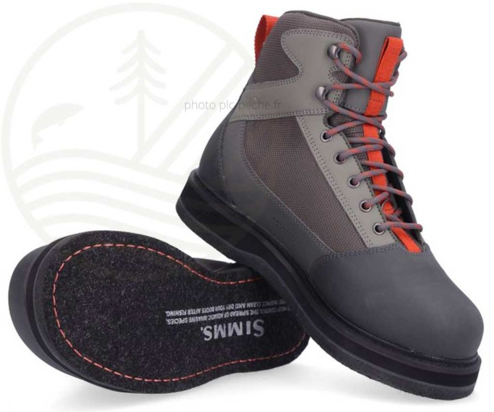 Chaussures de Wading SIMMS Tributary Basalt Feutre | PLC-PECHE.FR