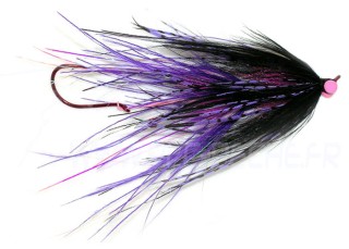 Mouche Steelhead Stu's Ostrich intruder purple/black | PLC-PECHE.FR