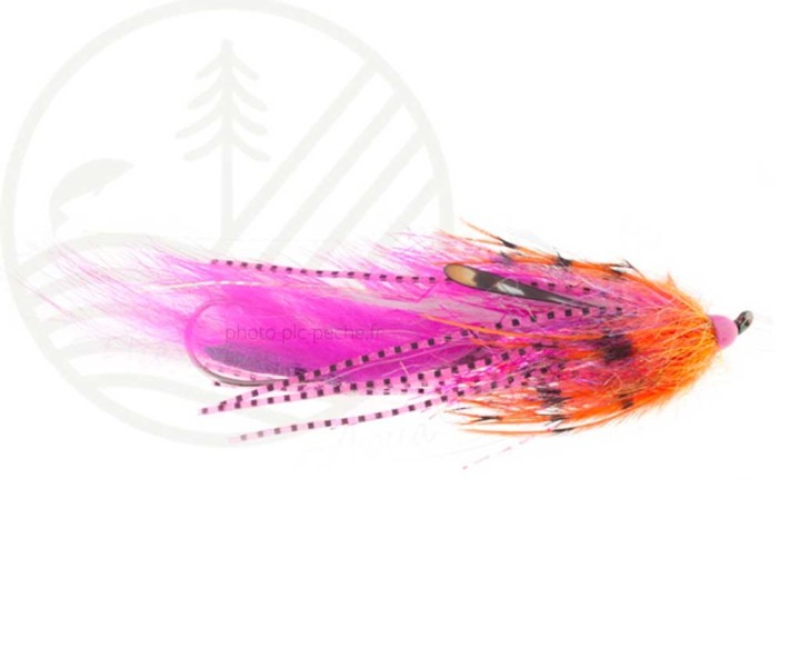 Mouche Steelhead Mini Intruder Dirty Hoh Orange/Pink | PLC FLY SHOP