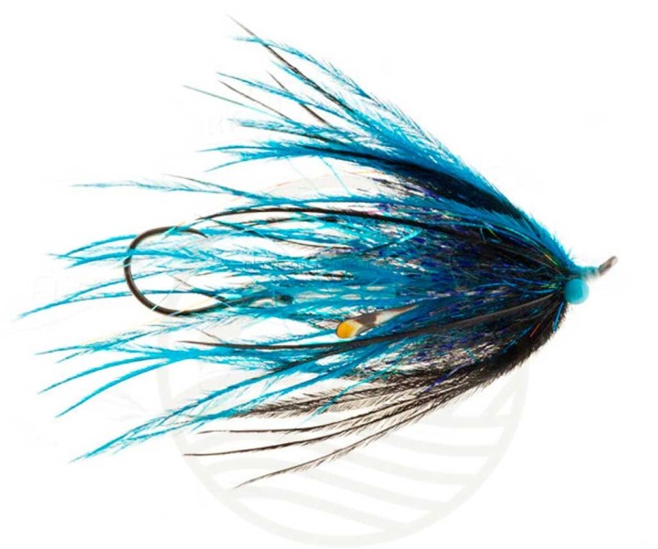 Mouche steelhead Jerry's Ultra Mini Intruder Blue/Black | PLC FLY SHOP