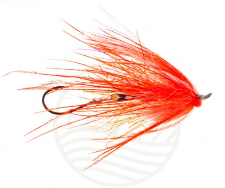 Mouche steelhead Jerry's Ultra Mini Intruder Orange/White | PLC FLY SHOP