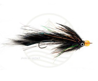 Mouche Steelhead Senyo's Egg Rider Black/Orange | PLC FLY SHOP