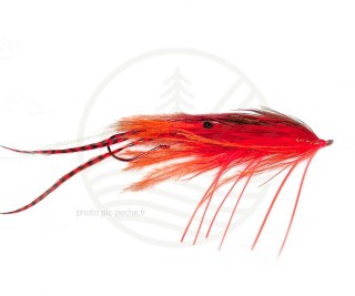Mouche Steelhead Stu's Stinger Prawn Orange | PLC-PECHE.FR
