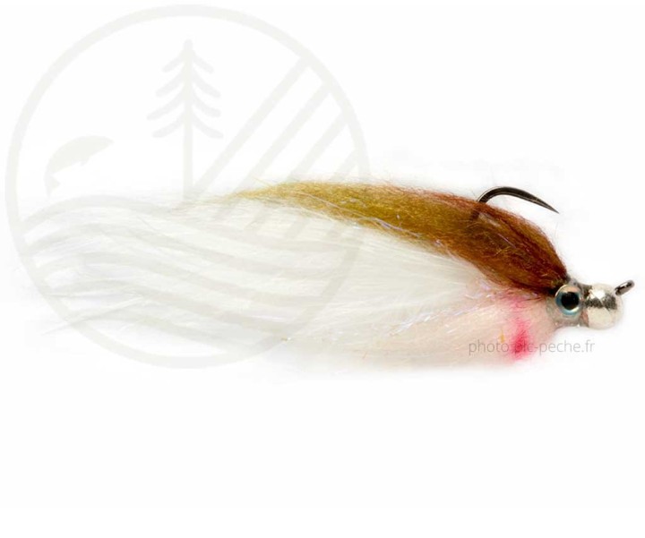 Mouche FULLING MILL Jiggy Fat Man Minnow OI/Wht H10 B/L | PLC-PECHE.FR