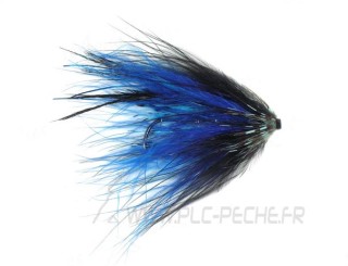 Mouche Tube Fly Steelhead/Saumon Hartwick's Marabou blue/black  | PLC-PECHE.FR