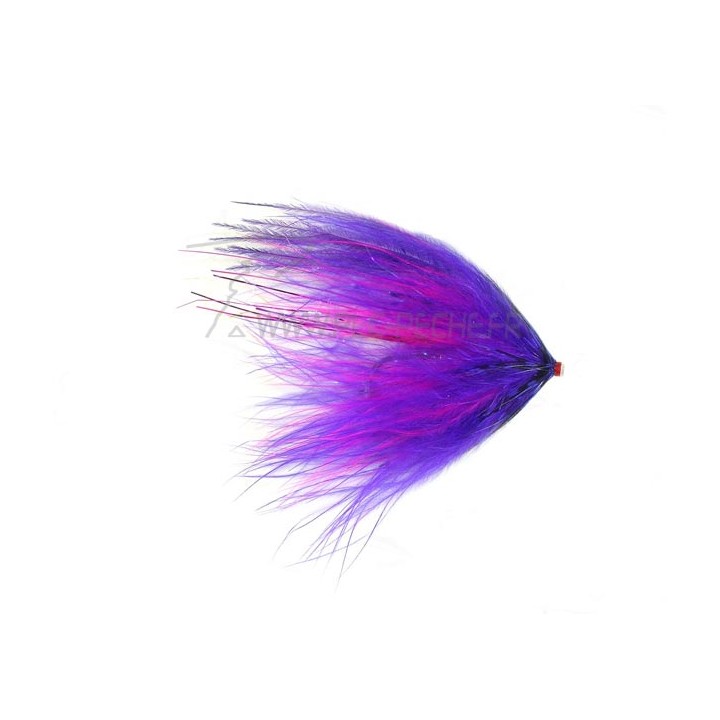 Mouche Tube Fly AQUAFLIES Steelhead/Saumon Hartwick's Marabou Fushia/Purple