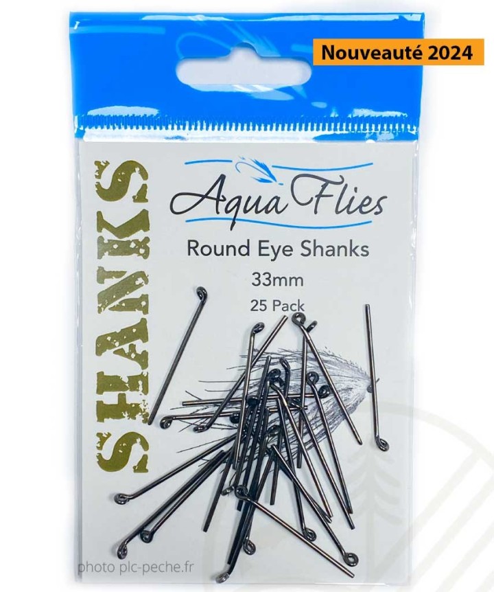 Round eye shanks AQUA FLIES | PLC-PECHE.FR