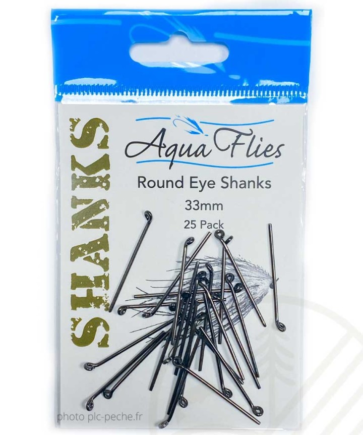Round eye shanks AQUA FLIES | PLC-PECHE.FR