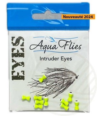 Intruder Double Eyes 4mm (5/32") AQUA FLIES | PLC-PECHE.FR