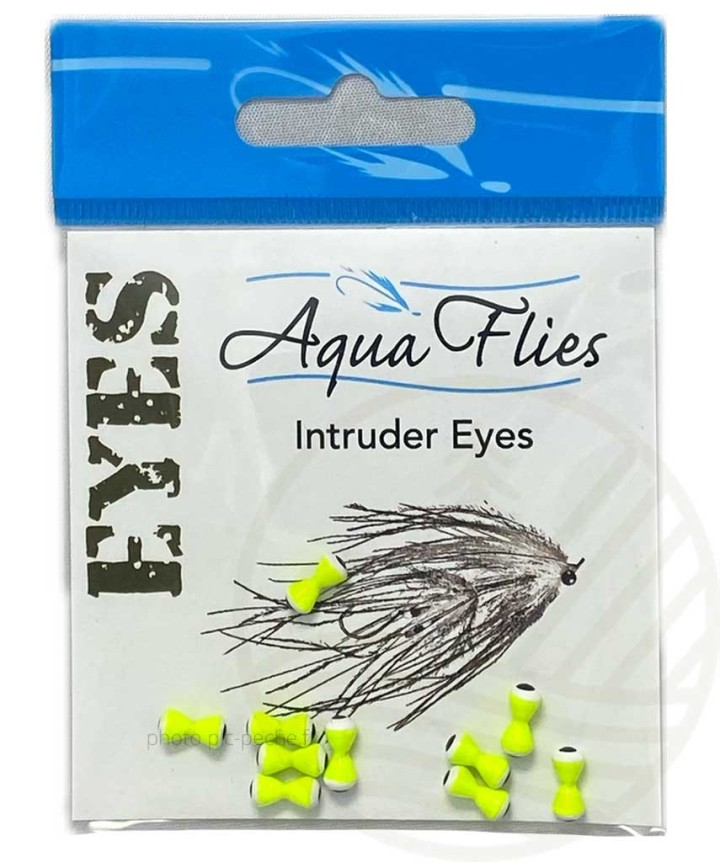 Intruder Double Eyes 4mm (5/32") AQUA FLIES | PLC-PECHE.FR