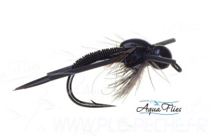 Mouche TDF Nymph Black Copper John Tugsten | PLC FLY SHOP