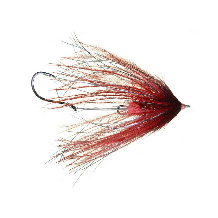 Mouche steelhead intruder fish taco red | PLC-PECHE.FR