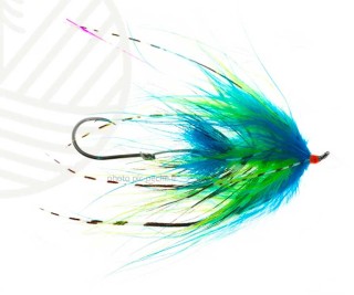 Mouche Hoh Bo Spey Chartreuse / Blue | PLC FLY SHOP