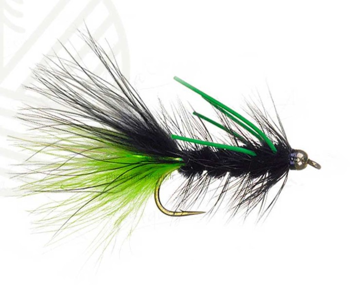 Mouche TDF Wolly Bugger Black/Chartreuse | PLC FLY SHOP