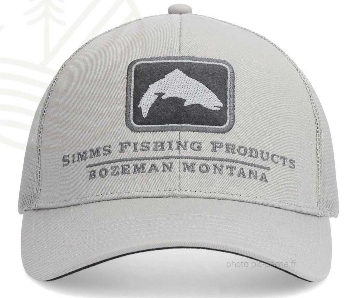 Casquette SIMMS Double Haul Icon Trucker Cinder | PLC-PECHE.FR