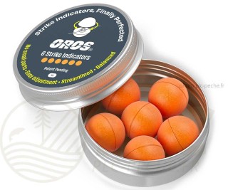OROS Strike Indicator Pack de 6 Orange (en boite) | PLC-PECHE.FR