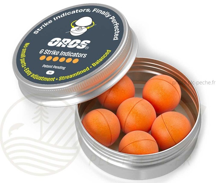 OROS Strike Indicator Pack de 6 Orange (en boite) | PLC-PECHE.FR