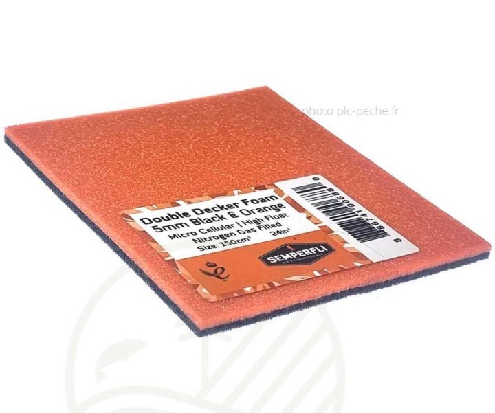 Mousse SEMPERFLI Double Decker Foam 5mm | PLC-PECHE.FR