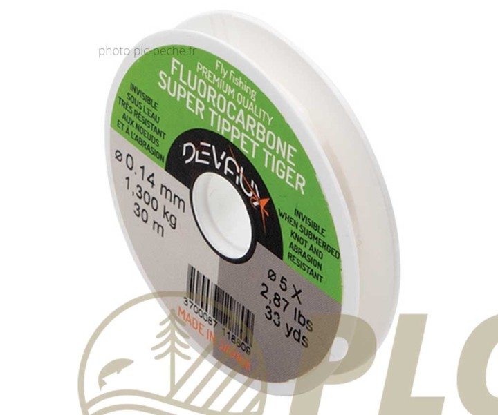 Fils Nylon DEVAUX Fluorocarbone Tiger | PLC-PECHE.FR