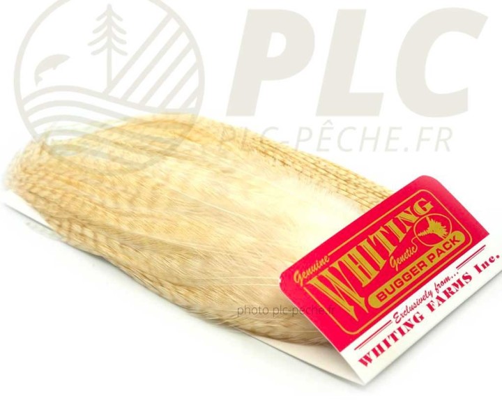 Plumes Whiting Bugger Pack Ghost Barred White | PLC-PECHE.FR