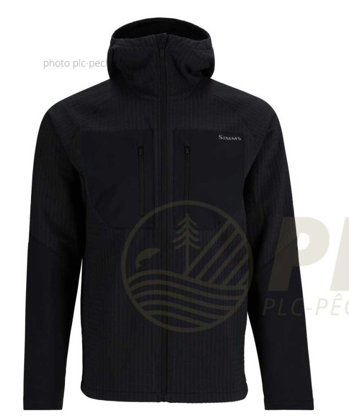 Hoody SIMMS Confluence Black | PLC-PECHE.FR