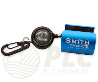 Porte canne Smith Creek rod clip™ + Bleu avec Zinger | PLC FLY SHOP