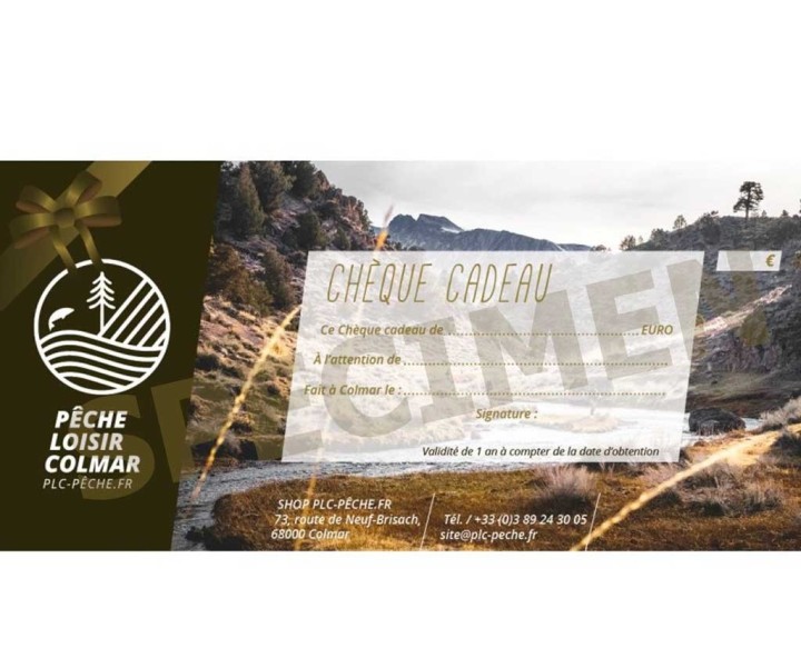 Chèque cadeau 50€ - PLC-PECHE.FR