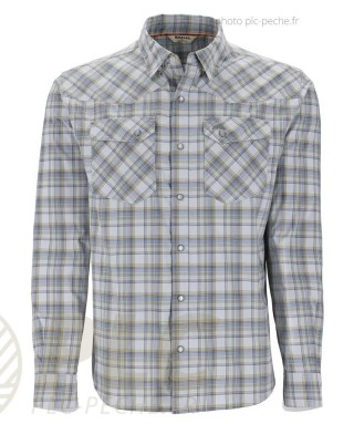 M's SIMMS Brackett LS Shirt Streling | PLC-PECHE.FR