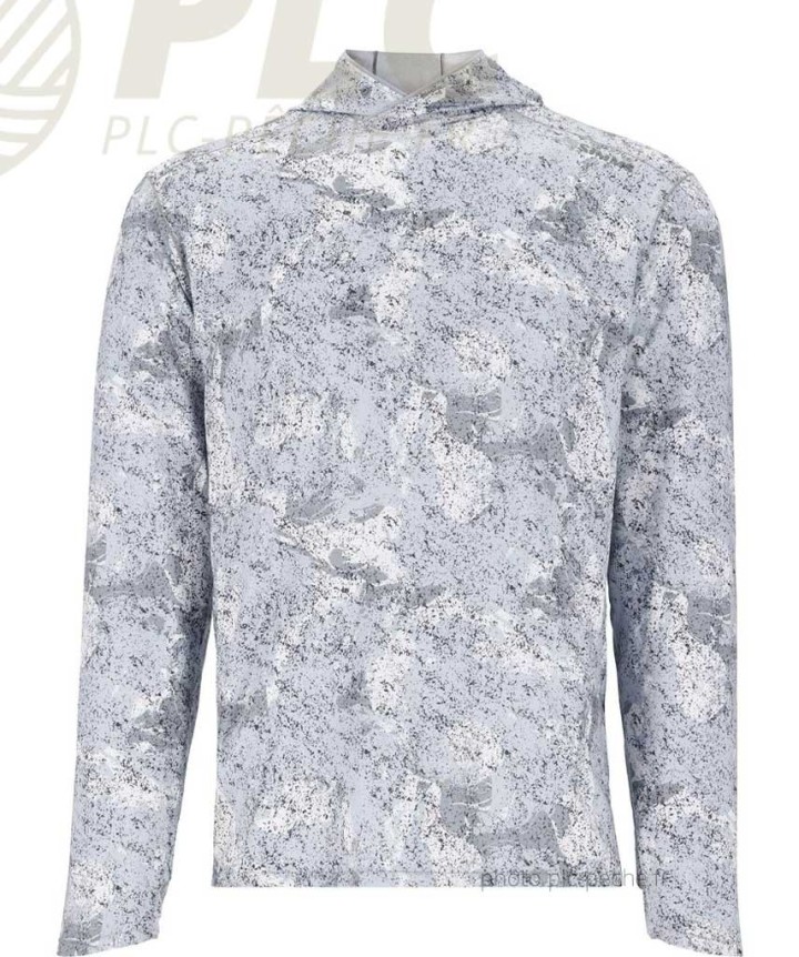 Solarflex Hoody SIMMS Back Eddy White | PLC-PECHE.FR