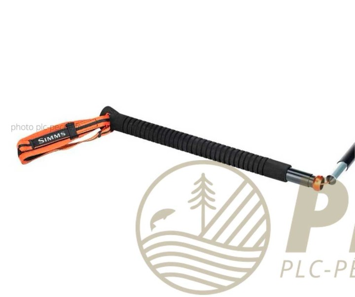 Baton de Wading SIMMS Aluminium Black | PLC-PECHE.FR