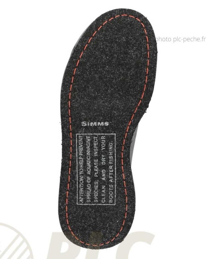 Chaussures de Wading SIMMS Flyweight Felt Steel Grey | PLC-PECHE.FR