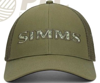 Casquette SIMMS Single Haul Trucker Back Eddy Camo Loden |PLC-PECHE.FR
