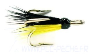 Mouche Saumon FULLING MILL Micro Madelain Black & Yellow | PLC-PECHE.FR
