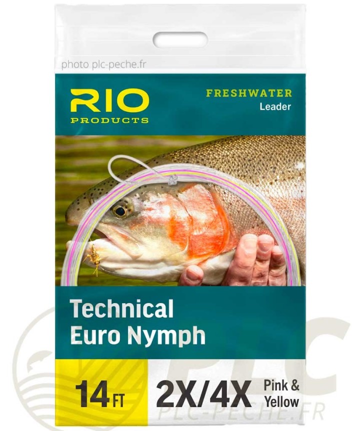 RIO Technical Euro Nymph 14' 2X/4X Marron Pointe Noir/Blanc | PLC-PECHE.FR