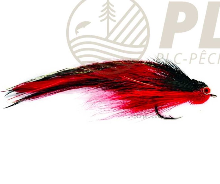 Mouche Mer FULLING MILL Andino Deceiver Red/Blk S2/0 | PLC-PECHE.FR