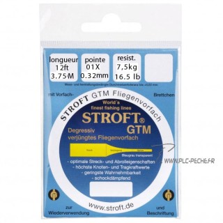 Bas de ligne STROFT gtm saumon/steelhead 12' (3,75m) | PLC-PECHE.FR