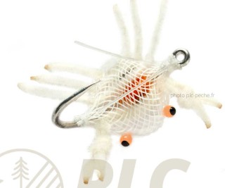 Mouche Mer FULLING Trigger Flexo Crab White S2 | PLC-PECHE.FR