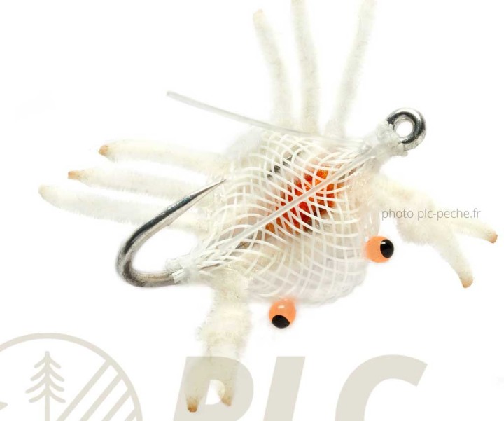 Mouche Mer FULLING Trigger Flexo Crab White S2 | PLC-PECHE.FR