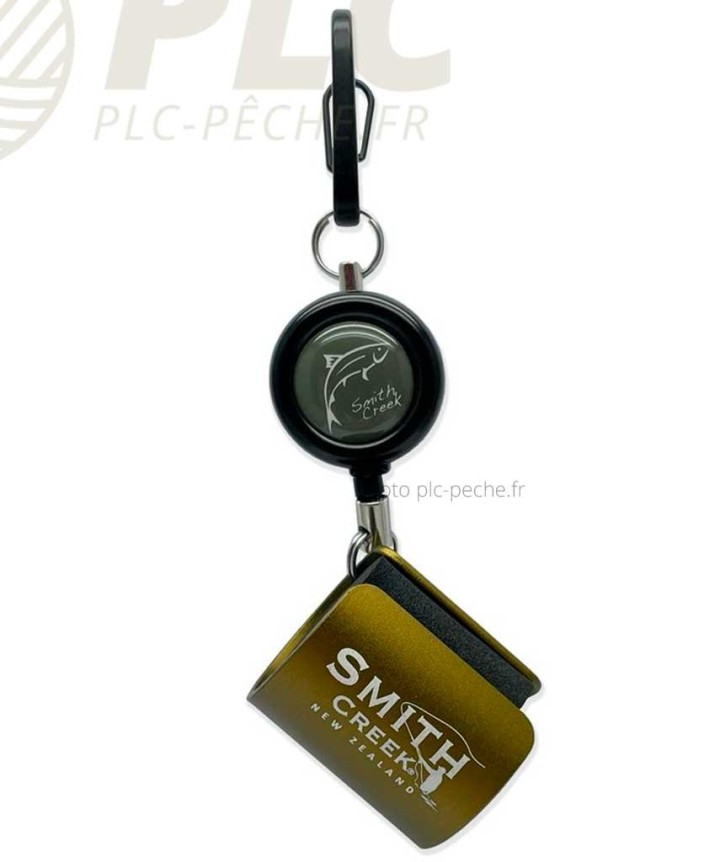 Porte canne Smith Creek rod clip™ + Green avec Zinger | PLC-PECHE.FR