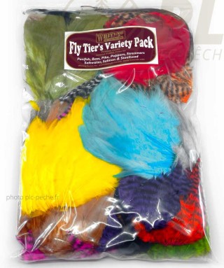 Fly tyer's variety pack assortiment de plumes | PLC-PECHE.FR