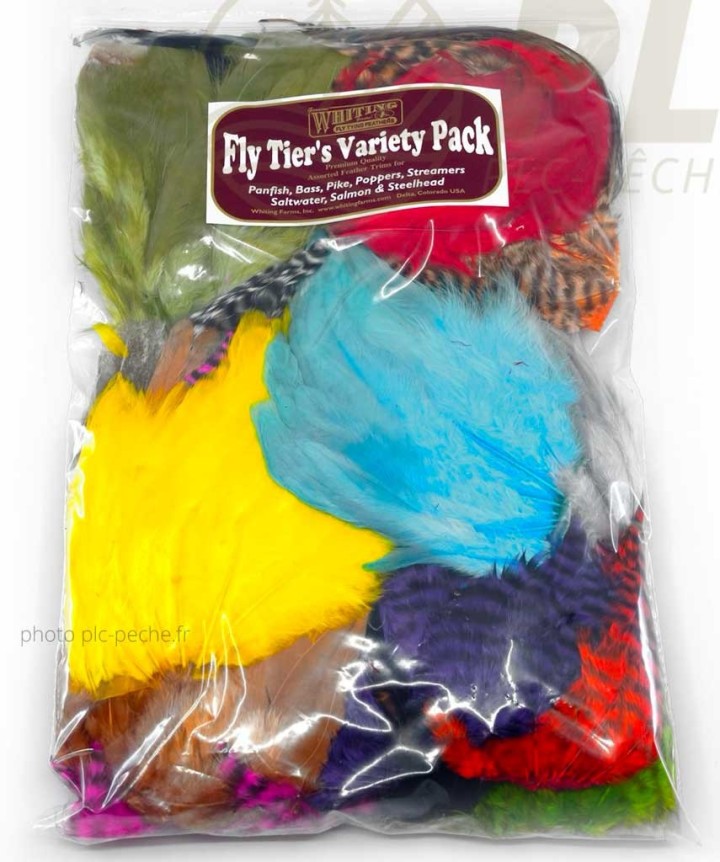 Fly tyer's variety pack assortiment de plumes | PLC-PECHE.FR