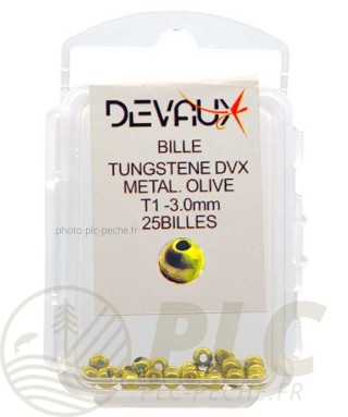 Billes Tungstene DEVAUX Metal Olive | PLC-PECHE.FR