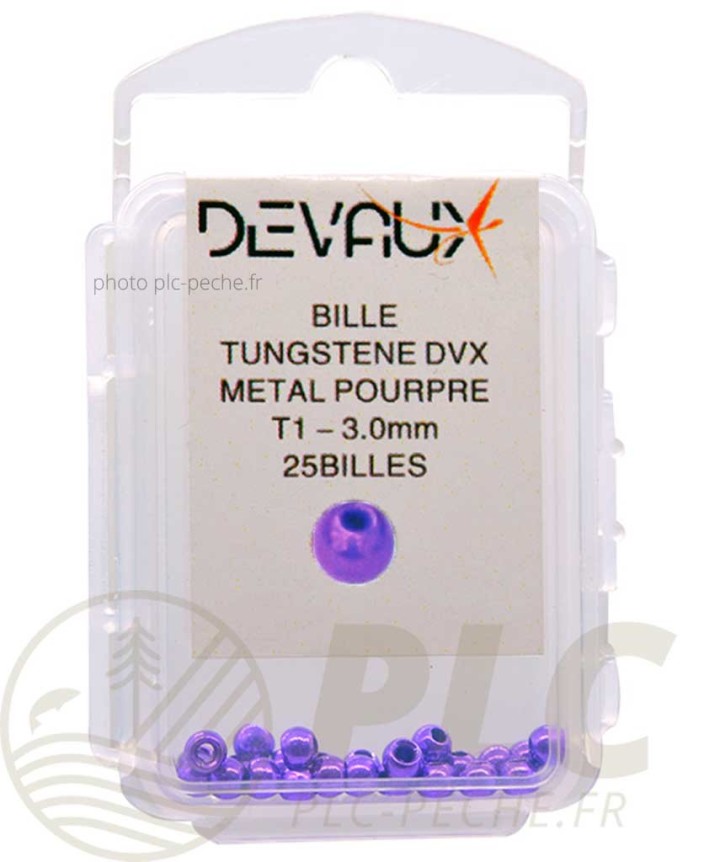 Billes Tungstene DEVAUX Metal Pourpre | PLC-PECHE.FR